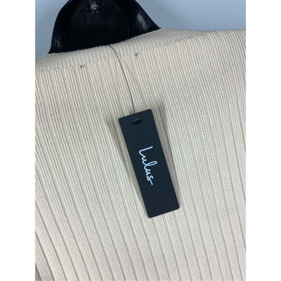 Lulus cropped ribbed bell sleeve sweater size XL NWT - Picture 4 of 8